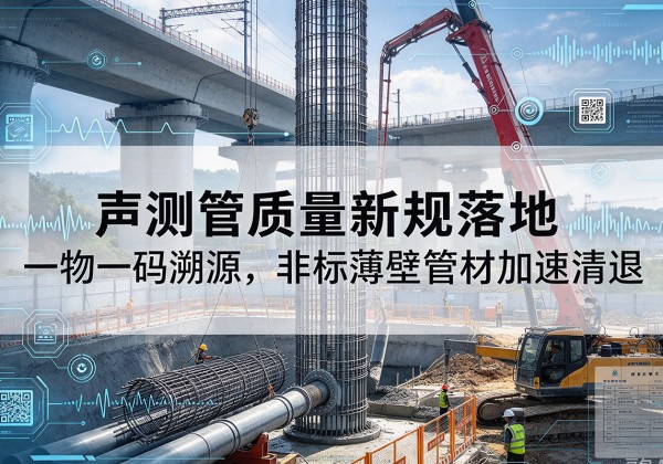 金塔声测管质量新规落地，一物一码溯源，非标薄壁管材加速清退